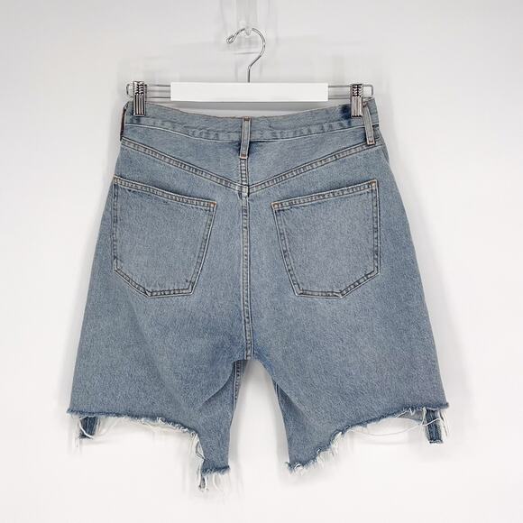 AGOLDE 90s High Rise Cut Off Shorts Women’s Size 27 Digit Denim Casual - Picture 7 of 7
